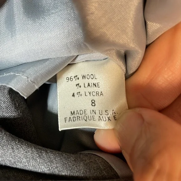 NWT. Vintage Tahari Wool USA MADE Zip Front Jacket. 8. - Picture 7 of 12